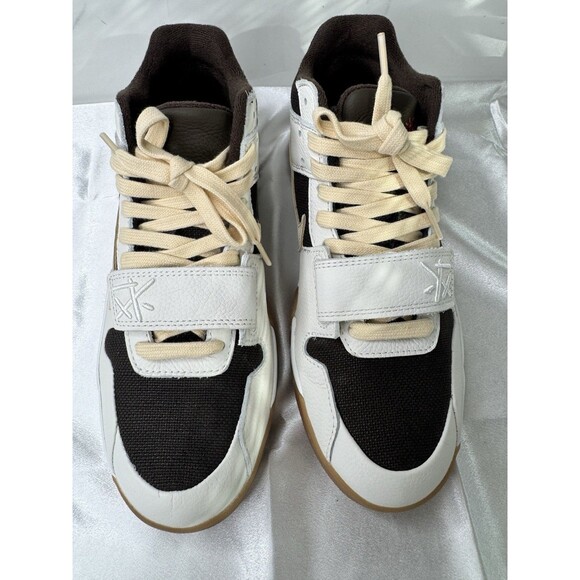 Travis Scott x Jordan Jumpman Jack TR Sail Light Umber Men’s 9.5 Shoes Mocha - Picture 8 of 16